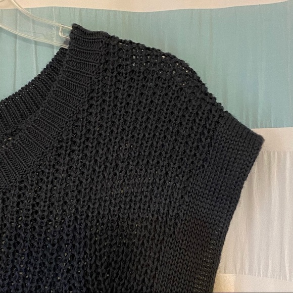 Cotton On Knit Sleeveless Sweater Navy Blue Sz Large - Picture 6 of 8